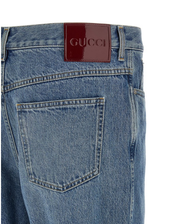 Délavé effect denim jeans #
