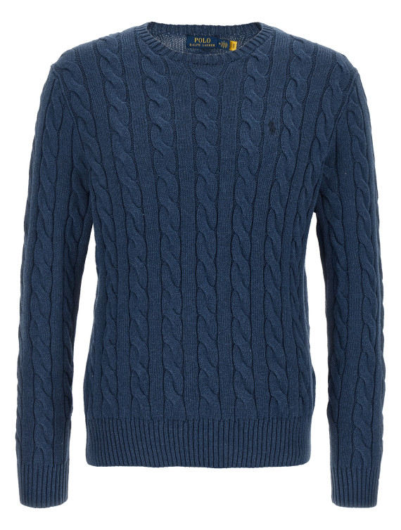 Cotton braided sweater #1