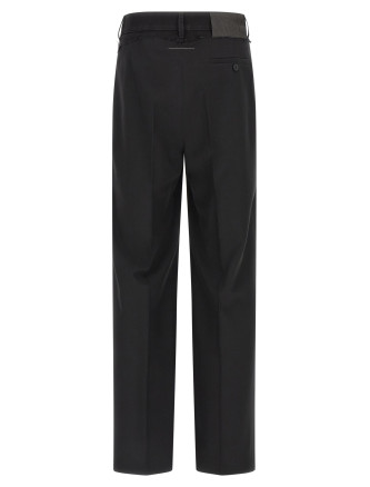 Denim insert pants #