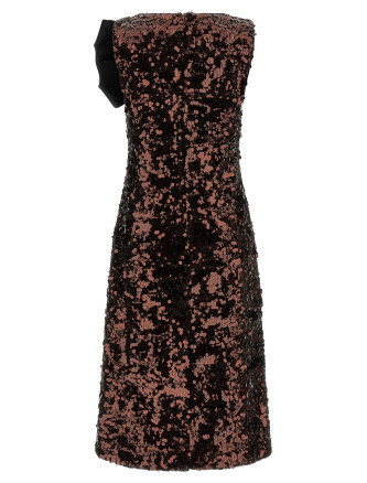 'Velvet Sequins Straight Midi' dress #