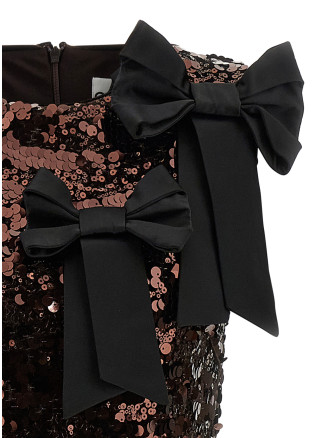 'Velvet Sequins Straight Midi' dress #