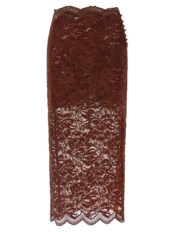 Миди PACO RABANNE Lace skirt (25HJJU598PA0170P237) #1
