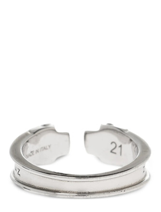 'Thin Twin Skull' ring #