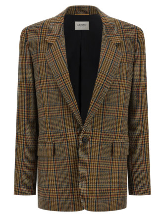 Пиджак, костюм SAINT LAURENT Prince of Wales blazer