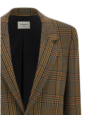 Пиджак, костюм SAINT LAURENT Prince of Wales blazer (842593Y4J702232) #