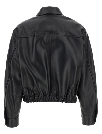 Leather blouson #
