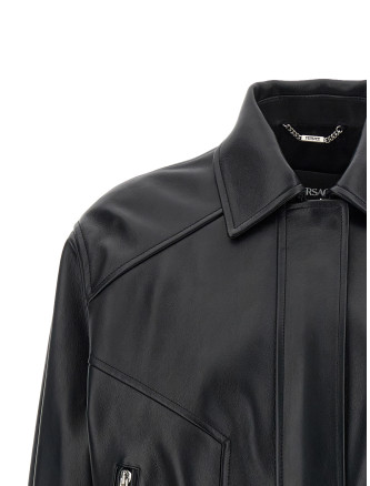 Leather blouson #