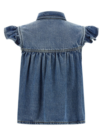 'Denim Ruffle' top #