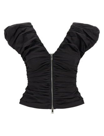 'Black Ruched' top