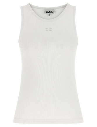 Logo embroidery tank top