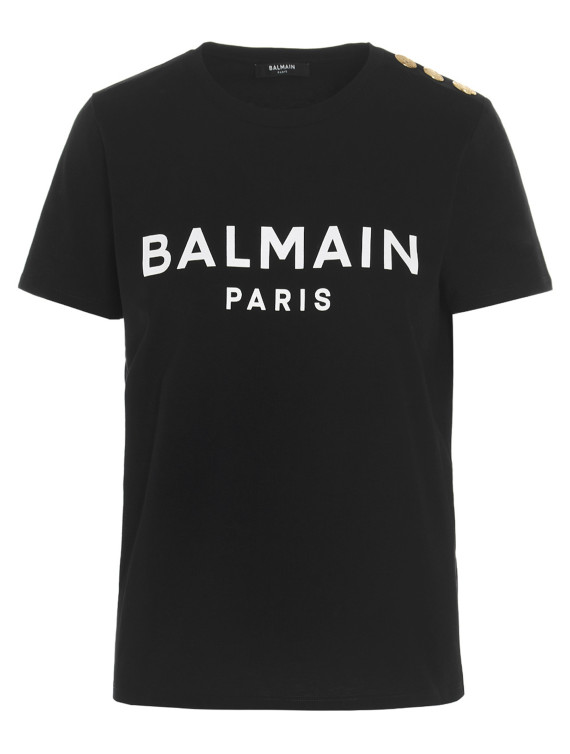 Футболка BALMAIN Logo print T-shirt (BF1EF005BB02EAB) #1
