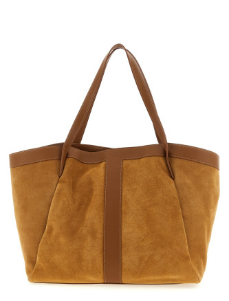 Suede shopping bag