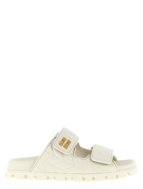 Matelassé nappa sandals #1