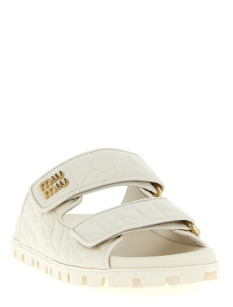 Matelassé nappa sandals #