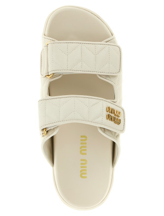 Matelassé nappa sandals #