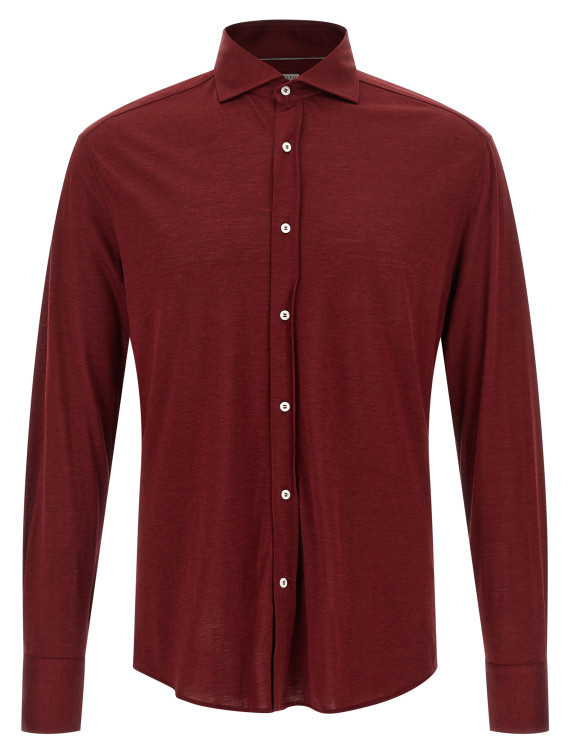 Рубашка, блузка BRUNELLO CUCINELLI Silk and cotton shirt (MR8326686C2435) #1