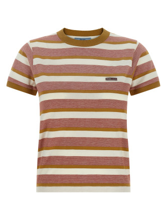 Футболка PRADA Striped t-shirt
