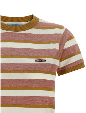 Футболка PRADA Striped t-shirt (39662SOOO19ATF05AD) #