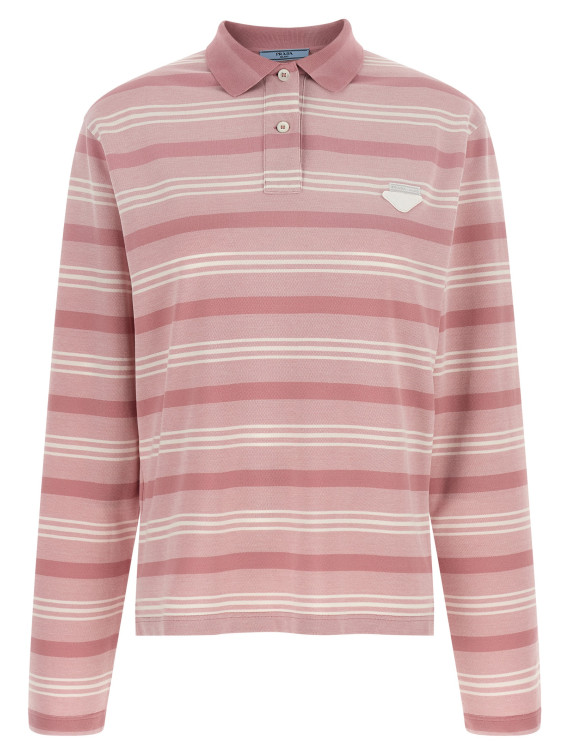 Поло PRADA Striped polo shirt (39660SOOO188QF0E18) #1