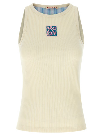 Logo patch tank top