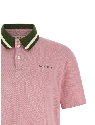 Piqué cotton polo shirt #