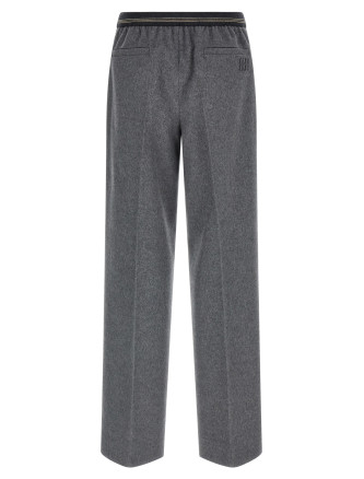 Velour wool pants #