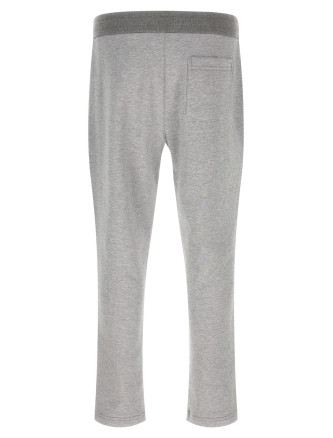 Piqué cotton joggers #
