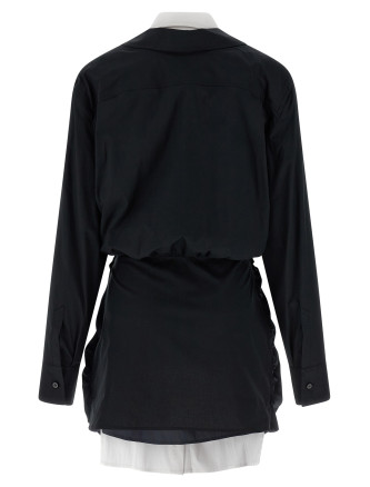 Double layer shirt dress #