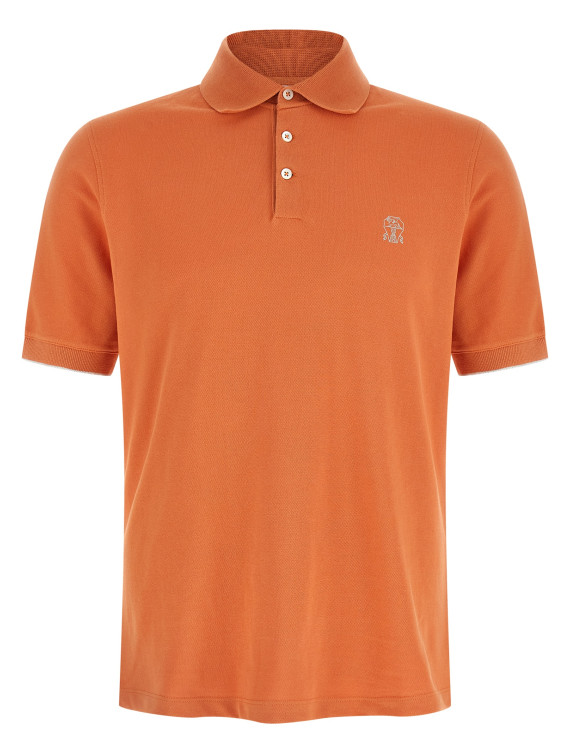 Logo piqué polo shirt #1