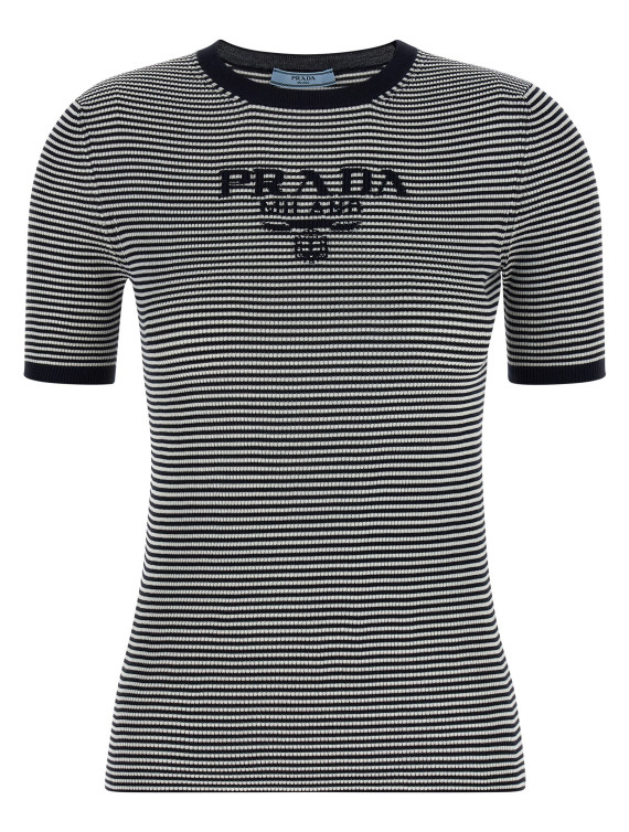 Striped silk t-shirt #1