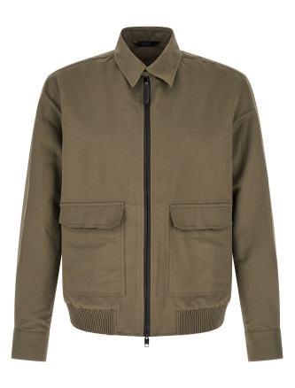 Linen cotton blouson