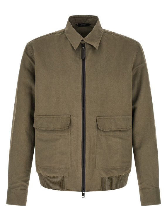 Linen cotton blouson #1