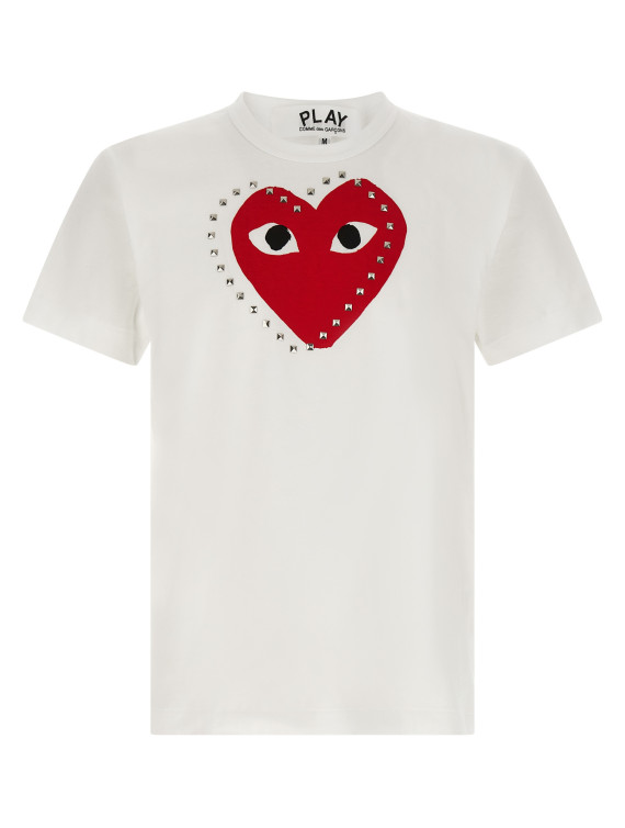 Футболка COMME DES GARÇONS PLAY Studded print T-shirt (AXT8031) #1