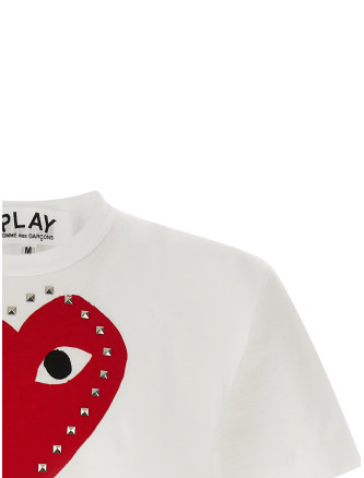 Футболка COMME DES GARÇONS PLAY Studded print T-shirt (AXT8031) #