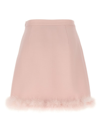 Valentino Garavani feathers skirt #