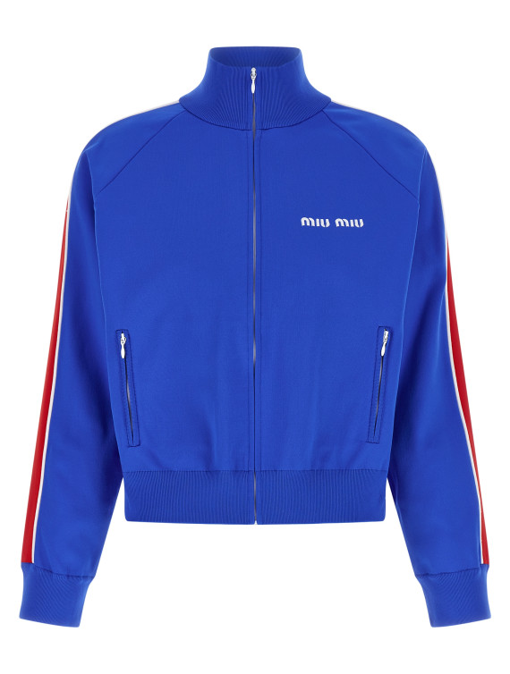 Logo embroidery sweatshirt #1