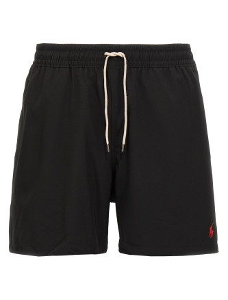 Logo embroidery swim shorts