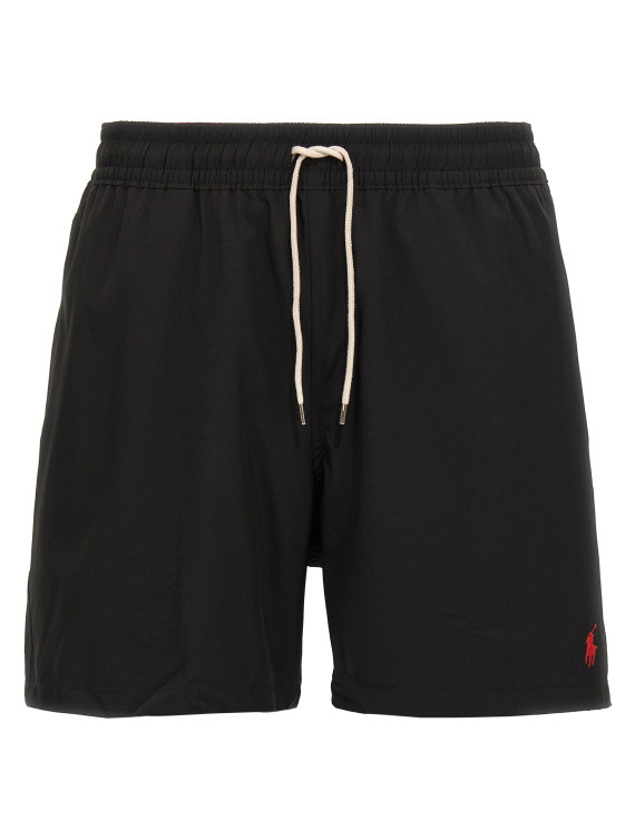 Logo embroidery swim shorts #1