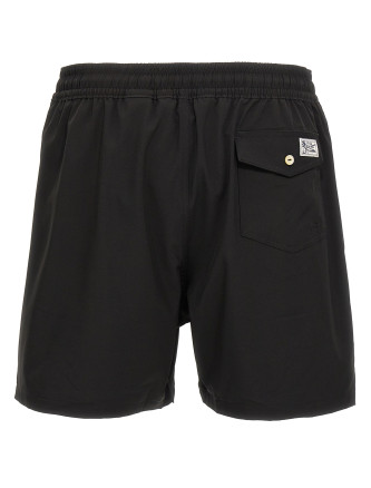 Logo embroidery swim shorts #