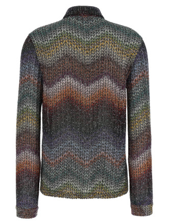 Sequin and lamé viscose shirt #