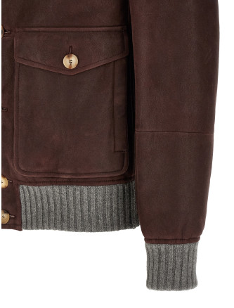 Кожаная куртка BRUNELLO CUCINELLI Aviator jacket (MPMPN1952C4253) #