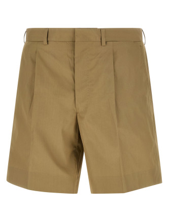 Poplin bermuda shorts