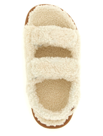 Shearling sandals #
