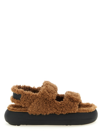 Shearling sandals