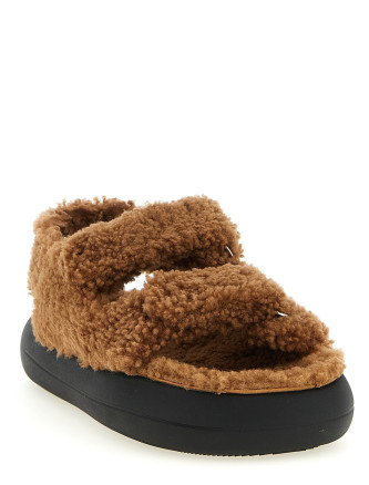 Shearling sandals #