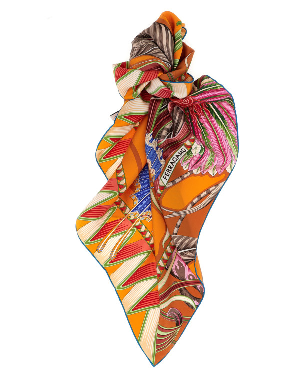 Шарф, платок FERRAGAMO 'Giada' (785343ARANCIOCOTTO) #1
