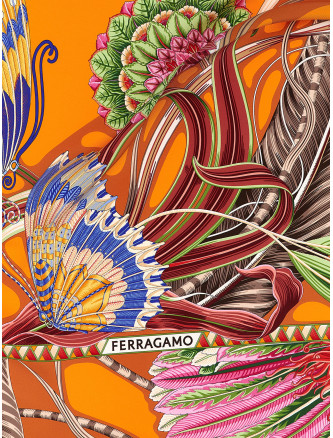 Шарф, платок FERRAGAMO 'Giada' (785343ARANCIOCOTTO) #