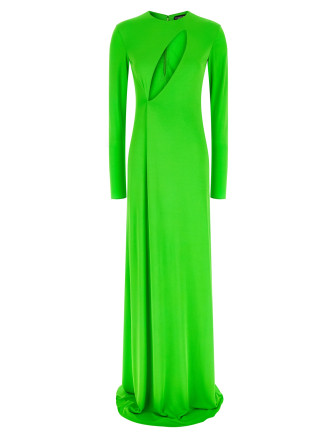 'Long Sleeve Slash Front Evening' dress