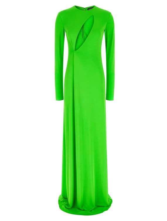 'Long Sleeve Slash Front Evening' dress #1