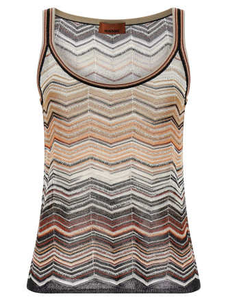 Tank top chevron lamé